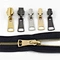 Meetee KY715 5# 8# Bags Garments Accessories Zip Puller Replacement Auto Lock High Quality Lightgold Zinc Zipper Slider For Alloy Zippers